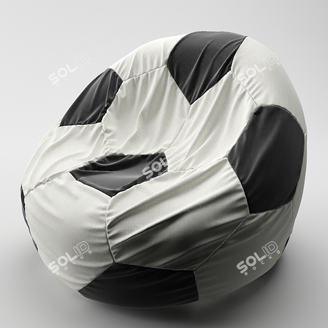 Hexagonal Bag Chair 3D model image 1