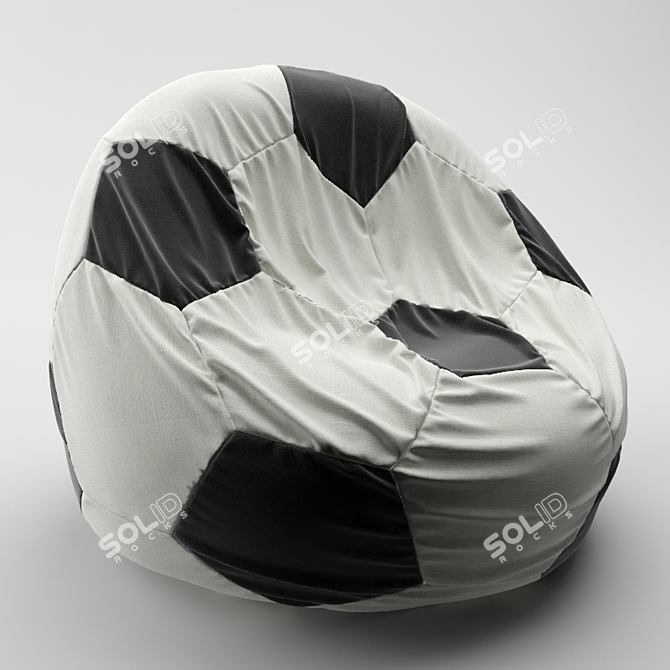 Hexagonal Bag Chair 3D model image 2