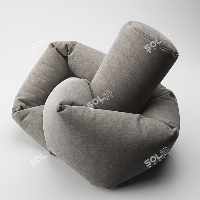 Knotty Bag Chair 3D model image 1