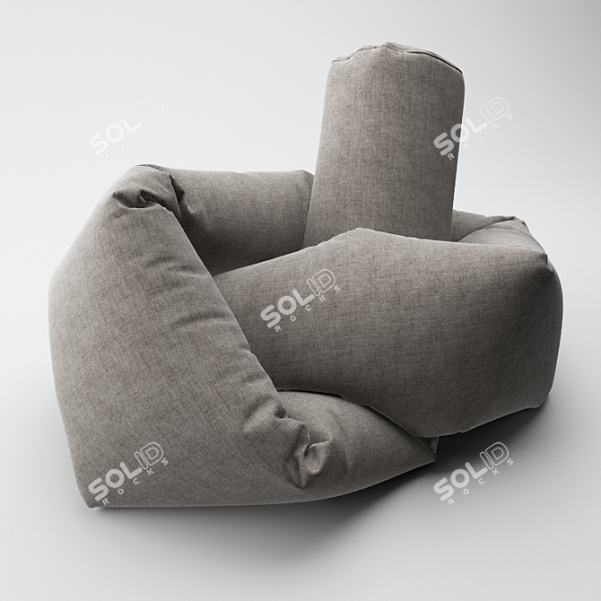 Knotty Bag Chair 3D model image 2