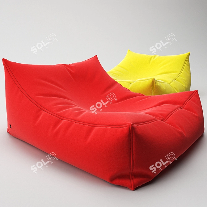 Pod 325: Ultimate Comfort Bean Bag 3D model image 3