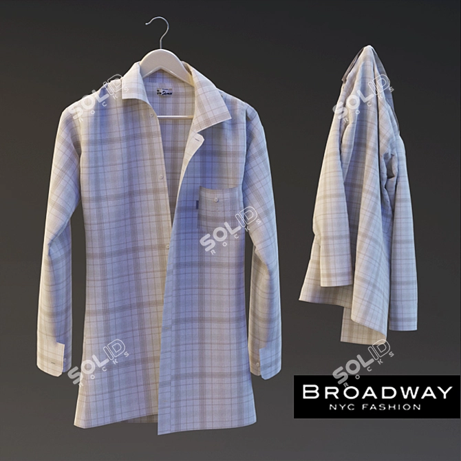 Broadway Two-Way Hanging Shirt 3D model image 1