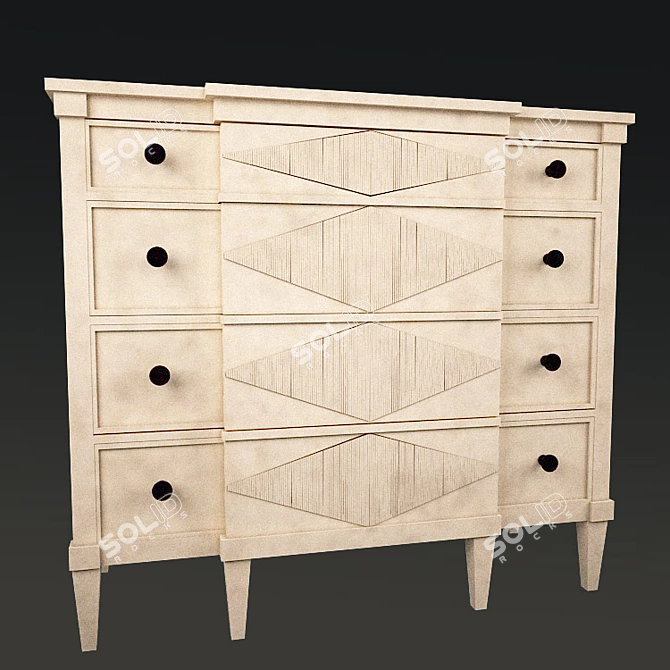 Katrine Chest - Classic Elegance for Your Home 3D model image 1