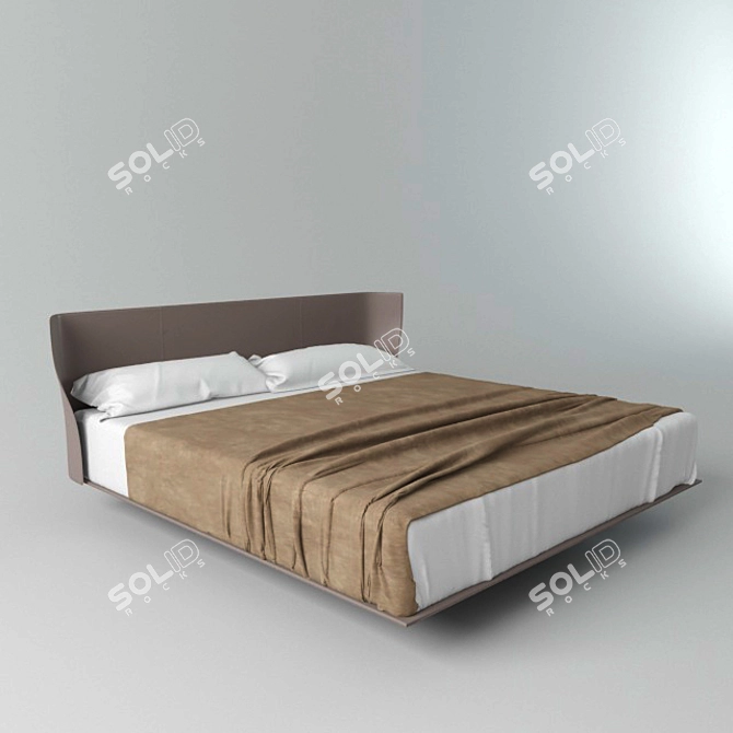 Luxurious Italian Bed: ALYS 3D model image 2