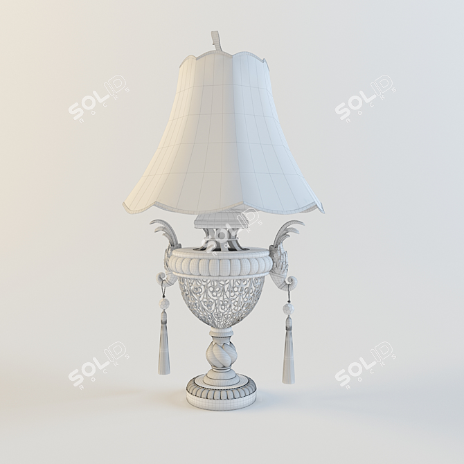 Elegant Reading Table Lamp 3D model image 2