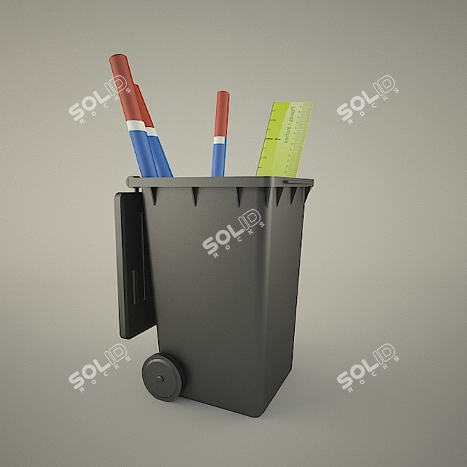 Desktop Organizer 3D model image 1