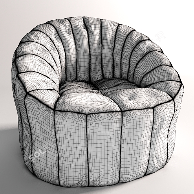 Lazurnyy Moderno Australian Armchair 3D model image 2