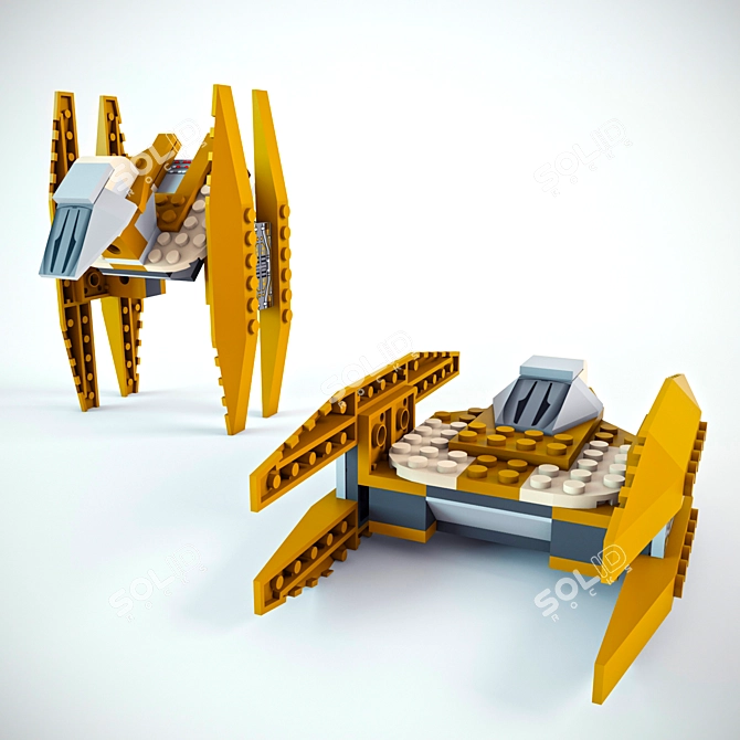 Galactic Battle: LEGO Star Wars 3D model image 1