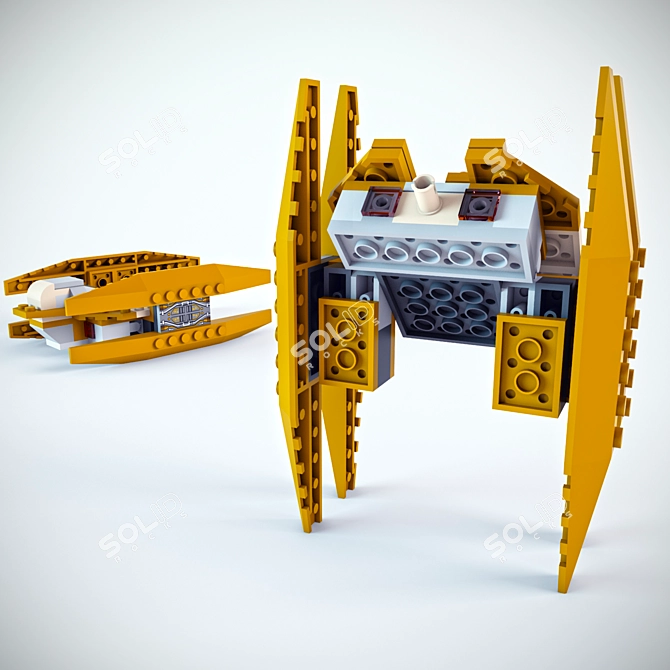 Galactic Battle: LEGO Star Wars 3D model image 2