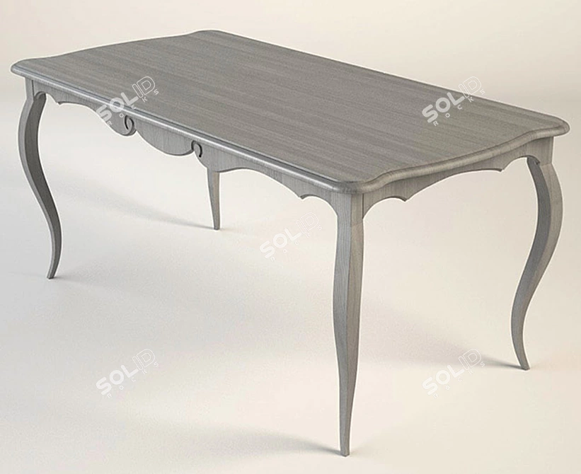 Modern C4D/FBX Table 3D model image 1