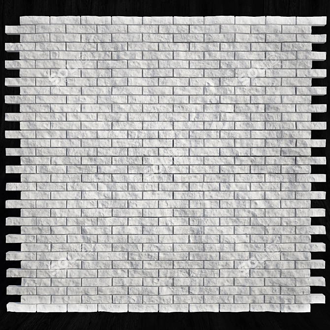 Brickwork Texture Panel Kit 3D model image 3