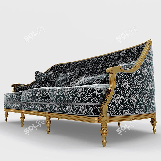 Elegant Marino Sofa by Angelo Cappellini 3D model image 1