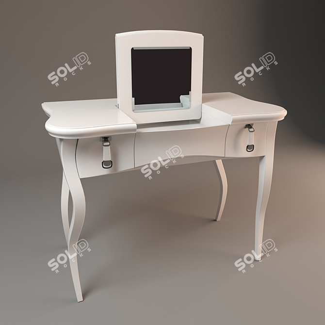 Fendi Casa Lady Desk: Sleek and Elegant 3D model image 1