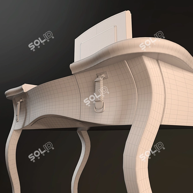 Fendi Casa Lady Desk: Sleek and Elegant 3D model image 2