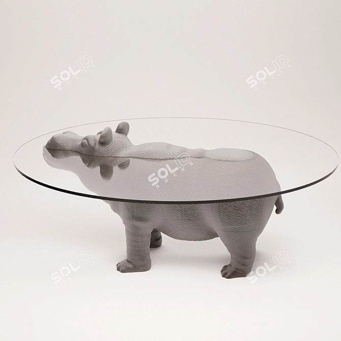 Title: Glass Behemoth Table 3D model image 2