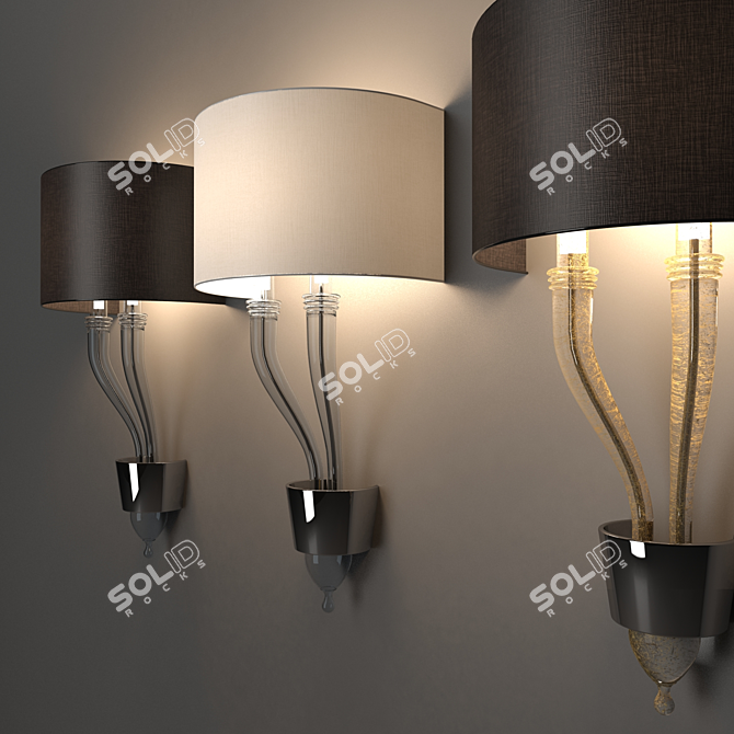 Elegant Barovier & Toso Pandora 3D model image 2