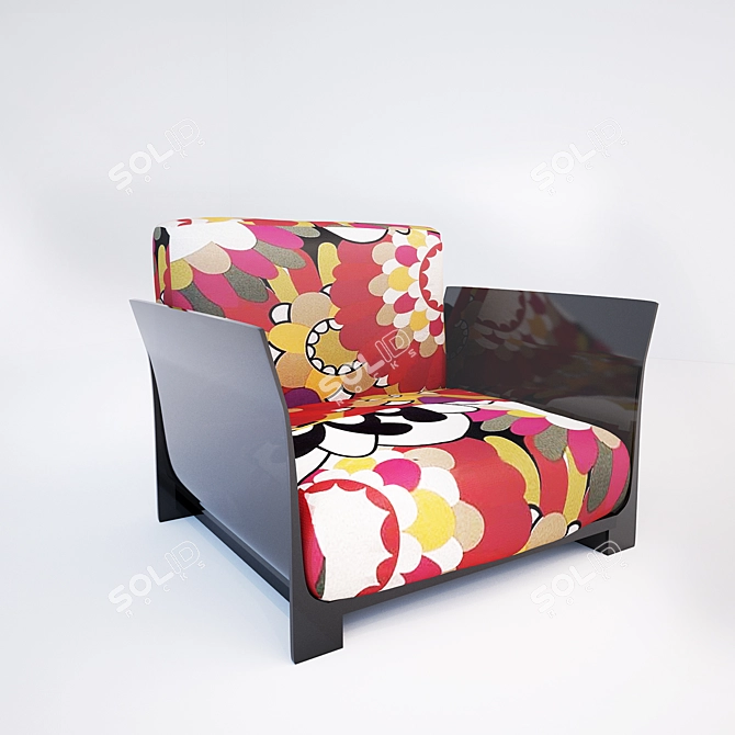 Kartell Pop Duo Chair: Elegant Italian Design 3D model image 1