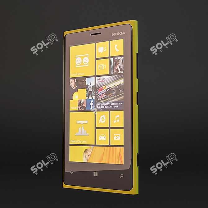 Nokia Lumia 920 - Sleek and Camera-Free 3D model image 1