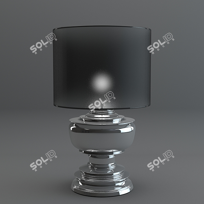 Elegant Pagoda Table Lamp 3D model image 1