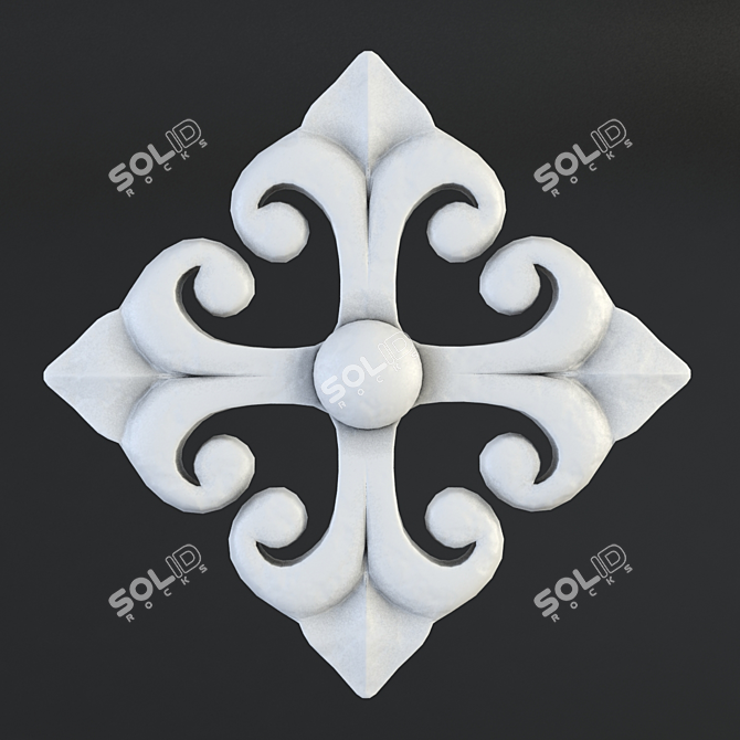 Timeless Stucco Decor 3D model image 1