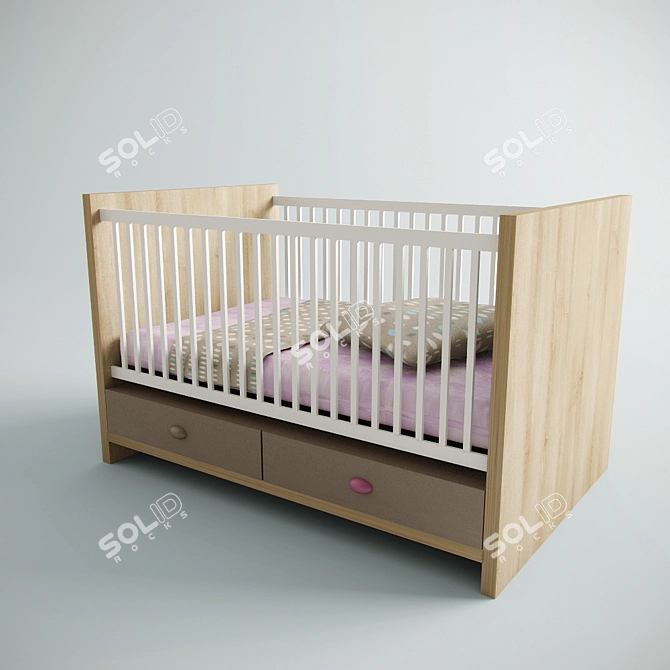 NewJoy Pink Bunny Children's Furniture Set 3D model image 2