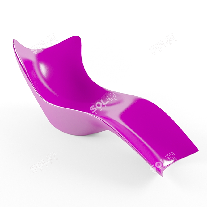 Vondon Tumbona: Stylish, Modern Cot Patio Lounger 3D model image 1