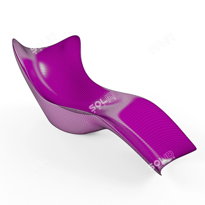 Vondon Tumbona: Stylish, Modern Cot Patio Lounger 3D model image 3