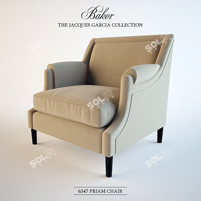 Jacques Garcia Priam Chair 3D model image 1