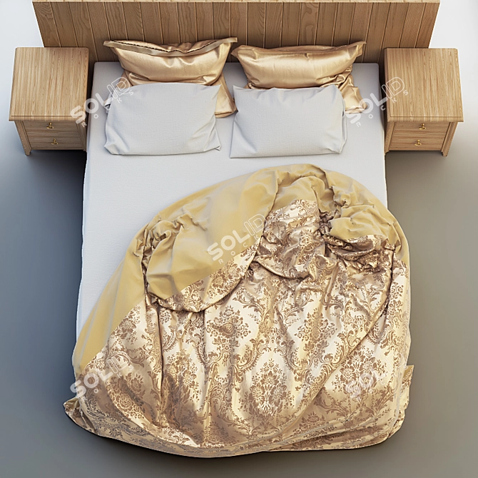 Eldorado King Bed, 180x210 cm 3D model image 2