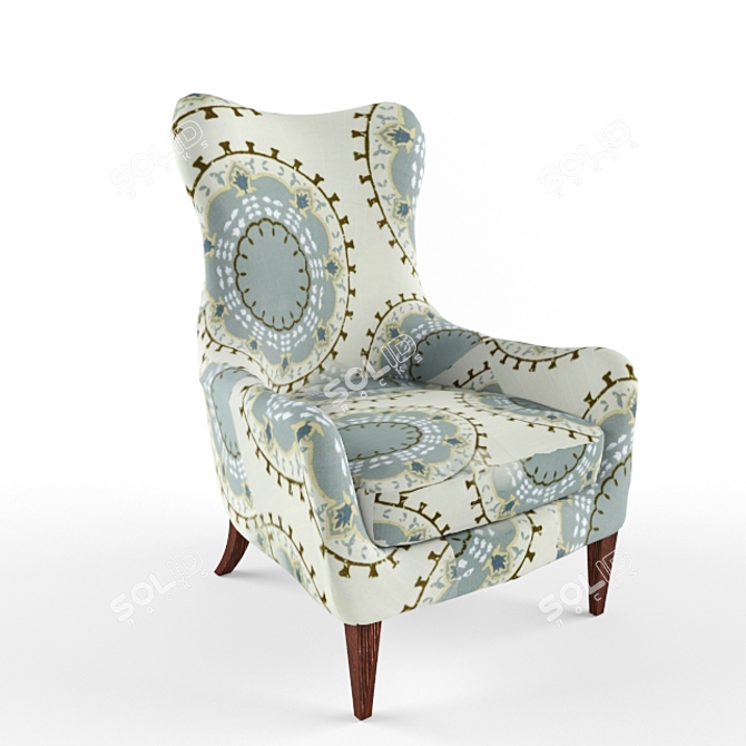 Elegant Nikko Chair: Sam Moore 3D model image 1