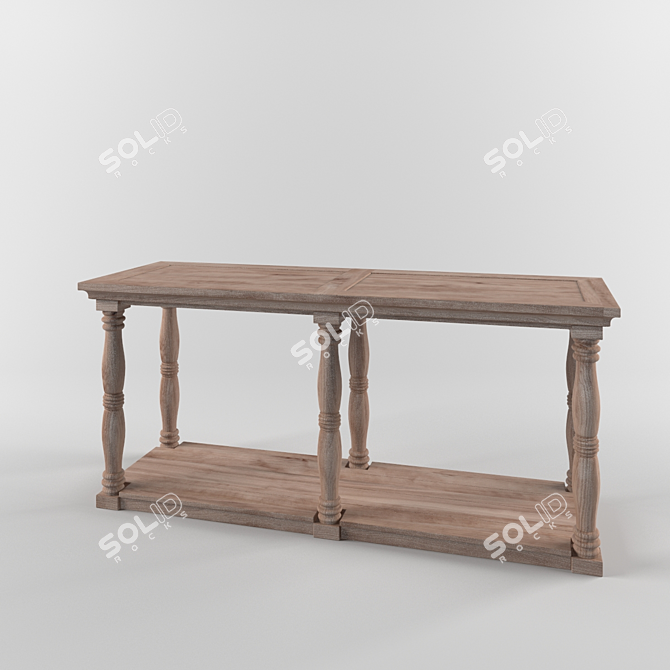 Elegant Eichholtz Lombardi Console 3D model image 1