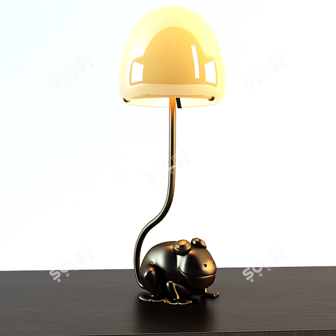 Promemoria Frog Lamp & Console - A Quirky Lighting and Storage Solution 3D model image 1