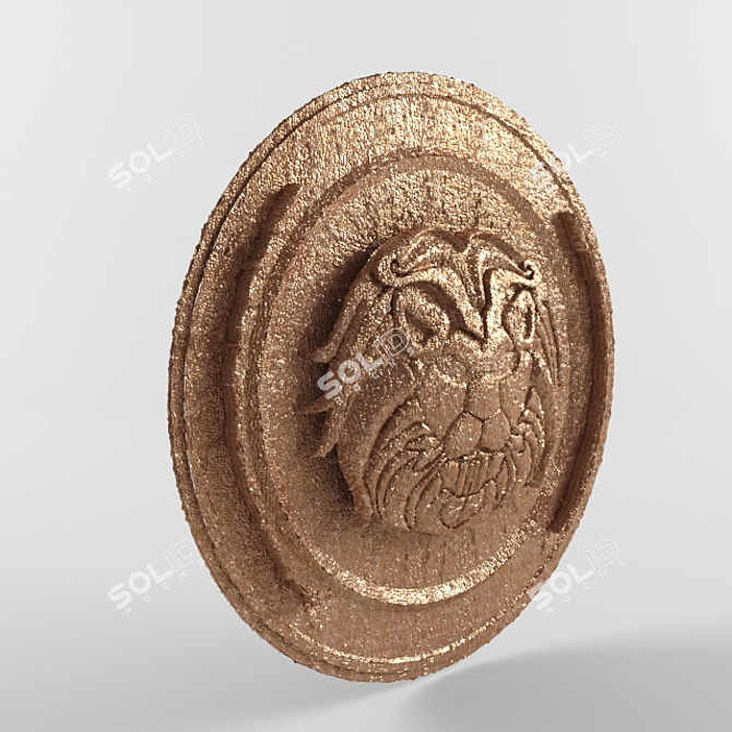 Vintage Shield 3D model image 1