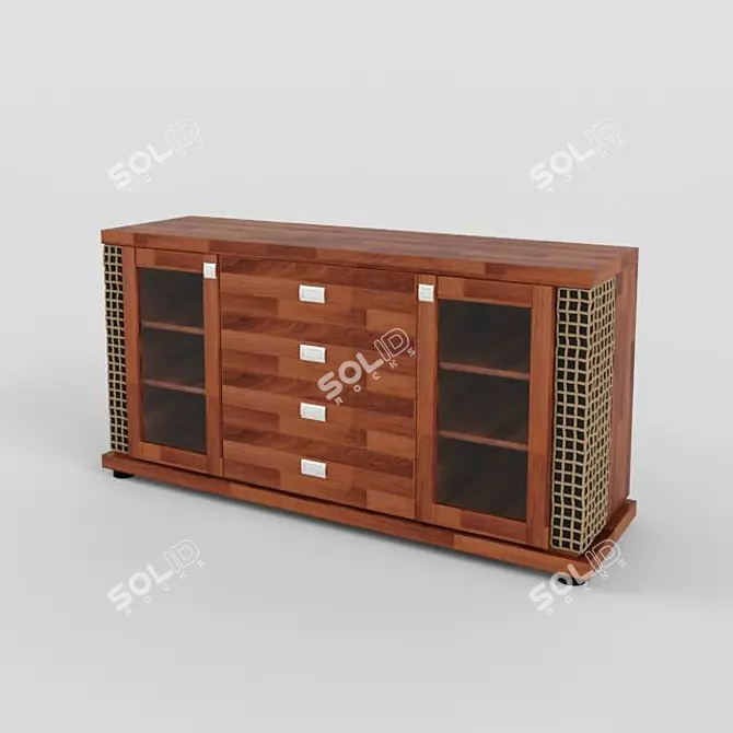 Vinotti Tahiti Buffet - Sleek and Elegant Storage Solution 3D model image 1