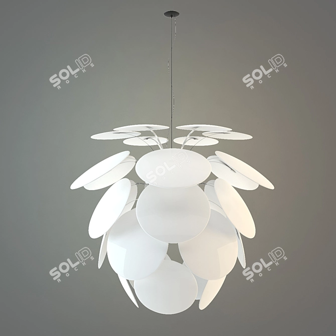 Modern Stylish Chandelier 3D model image 1