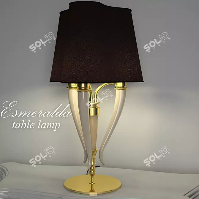 Elegant Esmeralda Table Lamp 3D model image 1