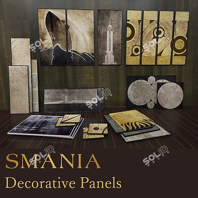Italian Decorative Panels 2014 3D model image 1