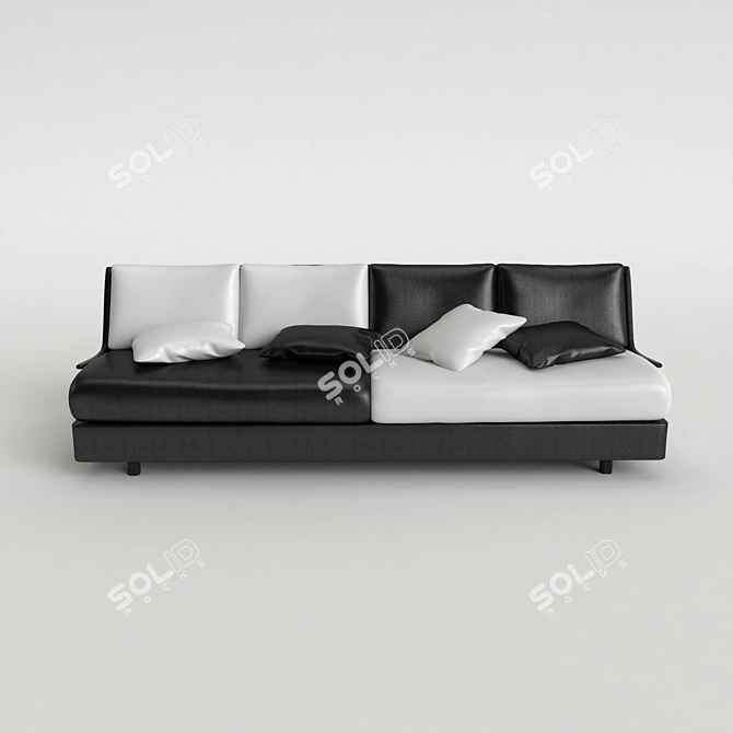 Divan Cerotti - Leather Sofa 3D model image 2