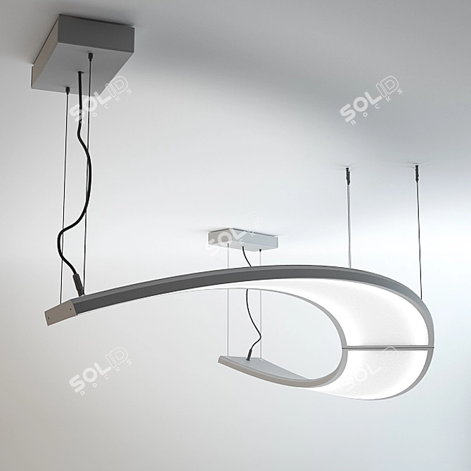 Halla UNDA Pendant Fixture - 100-511K 3D model image 1