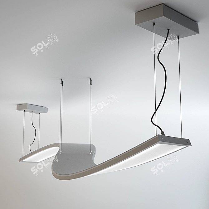 Halla UNDA Pendant Fixture - 100-511K 3D model image 2