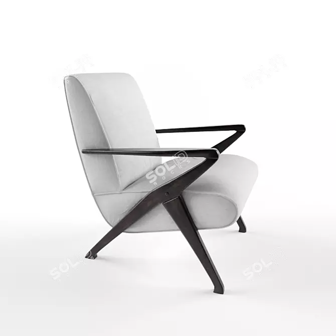 Italian Lounge Chairs: Contemporary Elegance 3D model image 1