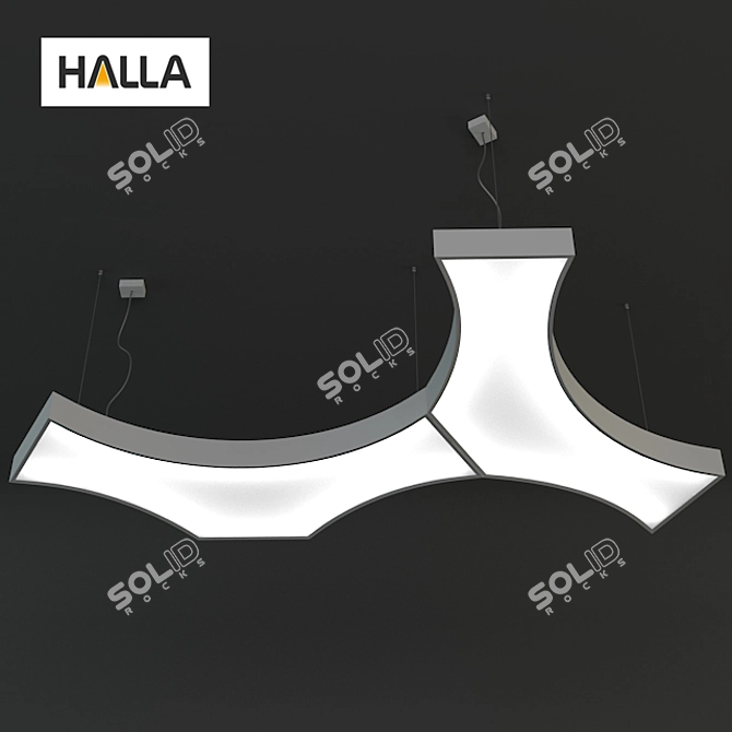 Title: MILA 101-501K-80GDE/840 Halla Lamp 3D model image 2