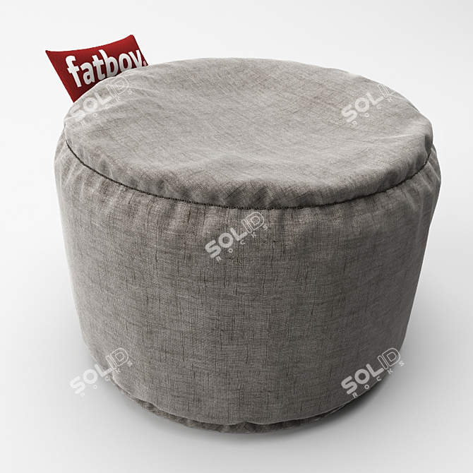 Taupe Fatboy Point Puff: 50cm Diameter 3D model image 1