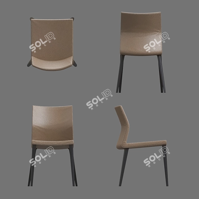  Sleek Razor Chair: Mauro Lipparini Design 3D model image 3