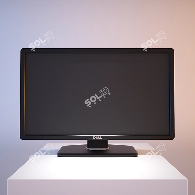 High-Resolution Dell U2312HM Monitor 3D model image 1