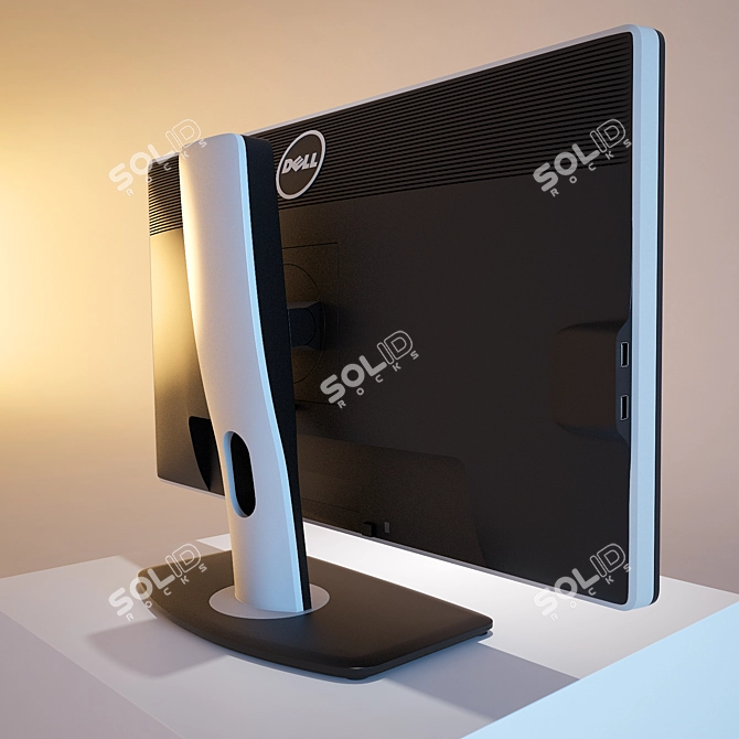 High-Resolution Dell U2312HM Monitor 3D model image 2