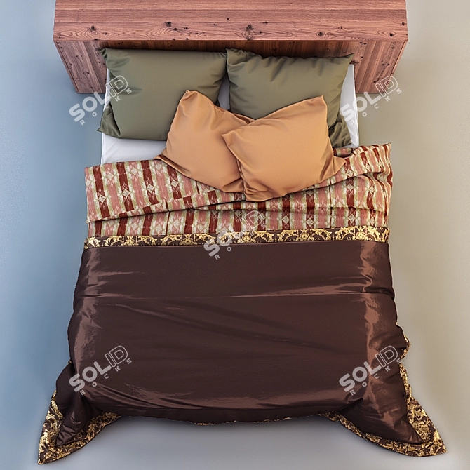 Eldorado King Size Bed 3D model image 2