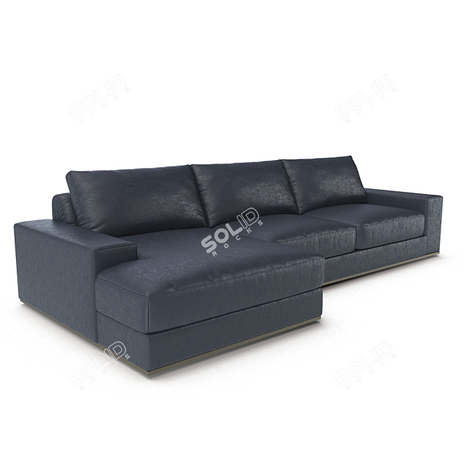 Gurian Blow Up - Elegant Corner Sofa 3D model image 1