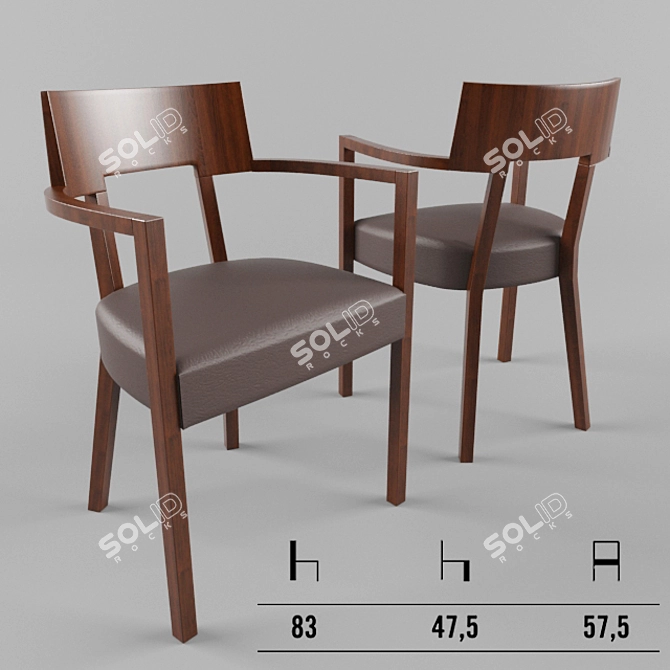 Timeless Collection Tea Chair 3D model image 1