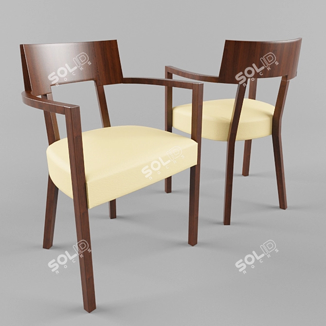 Timeless Collection Tea Chair 3D model image 2